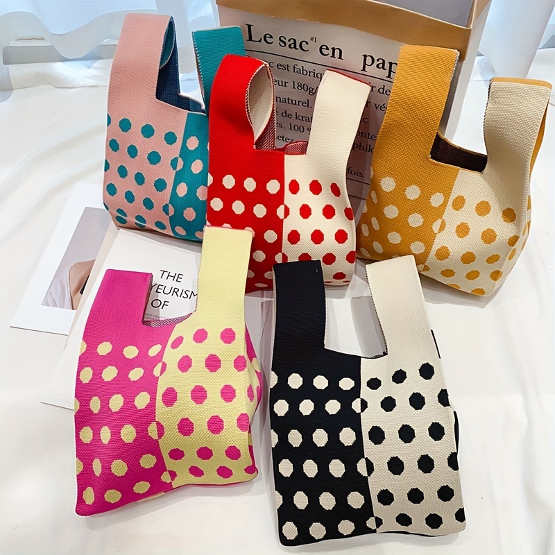 diy: polka dot bag