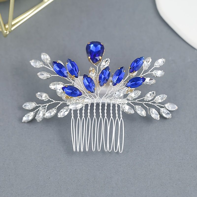 Crystal Bride Wedding Hair Comb Silver Rhinestone Bridal Hair Piece Party  Hair Accessories For Women And Girls | Shop Now For Limited-time Deals |  Temu