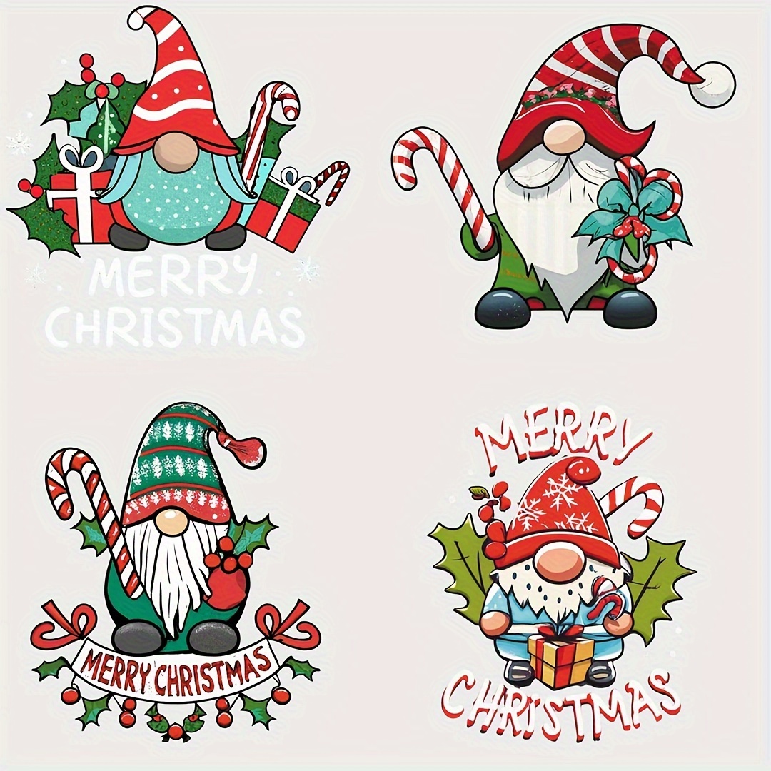 Christmas Iron-on Transfer For Diy Clothing, Backpack, Hats, Pillow A-level  Washable T-shirts Thermal Stickers Gnome Patches Applique - Temu