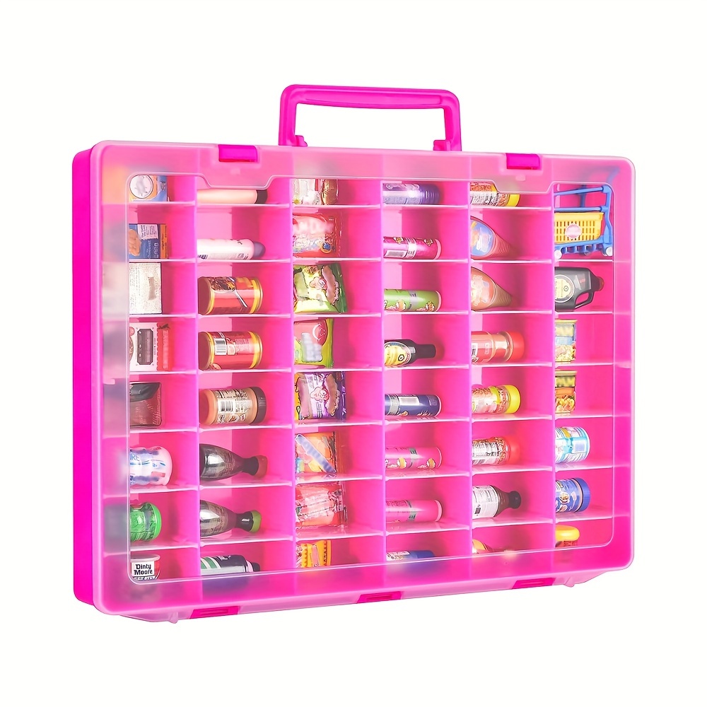 Case for Doorables Multi Peek Series 7 8 6 5, Collectible Mini Figures Playset Collector Storage, Kids Toy Display Organizer Holder (Box Only)- Clear