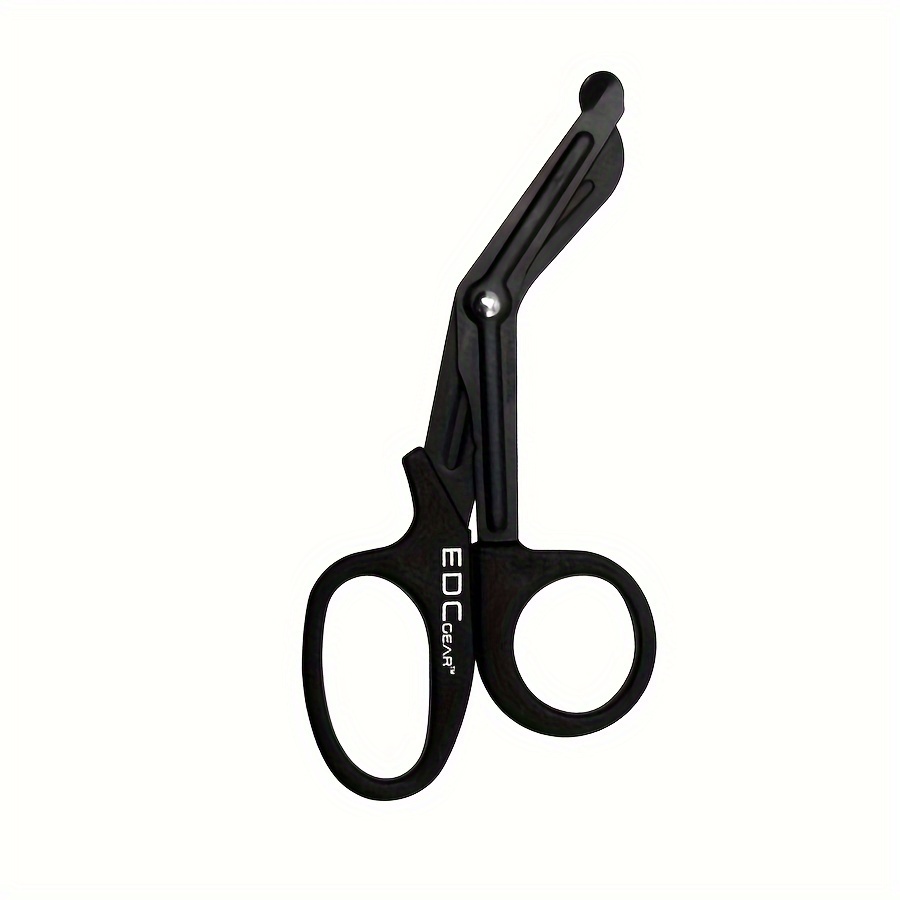 Black Stainless Steel Rescue Scissors Multifunctional Gauze - Temu