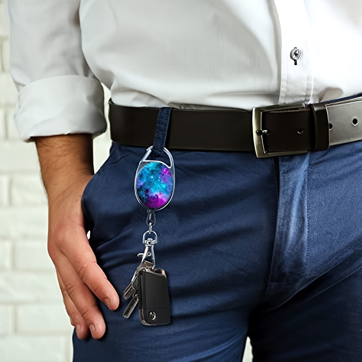  Retractable Keychain with Belt Clip, Heavy Duty