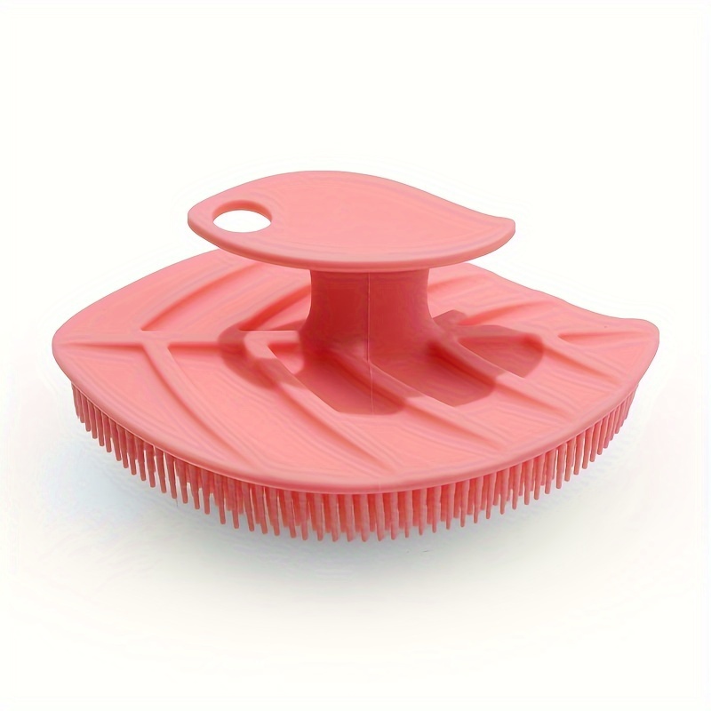 1 Bath And Shampoo Brush Silicone Body Scrubber For Use In - Temu