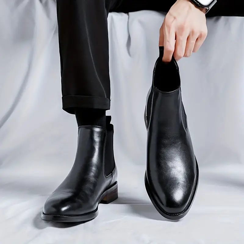 mens slip on dress boots