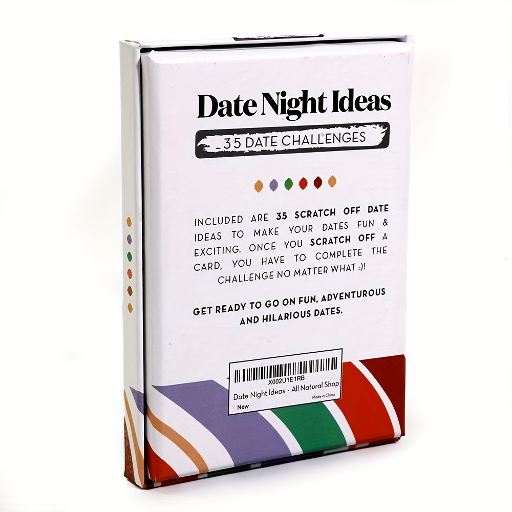 Romantic Couples Gift - Fun & Adventurous Date Night Box - Scratch Off Card  Game with Exciting Date Ideas for Couple: Girlfriend, Boyfriend, Newlywed,  Wife or Husband. 