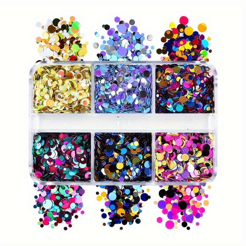 Holographic Round Resin Sequins Glitter For Epoxy Resin - Temu