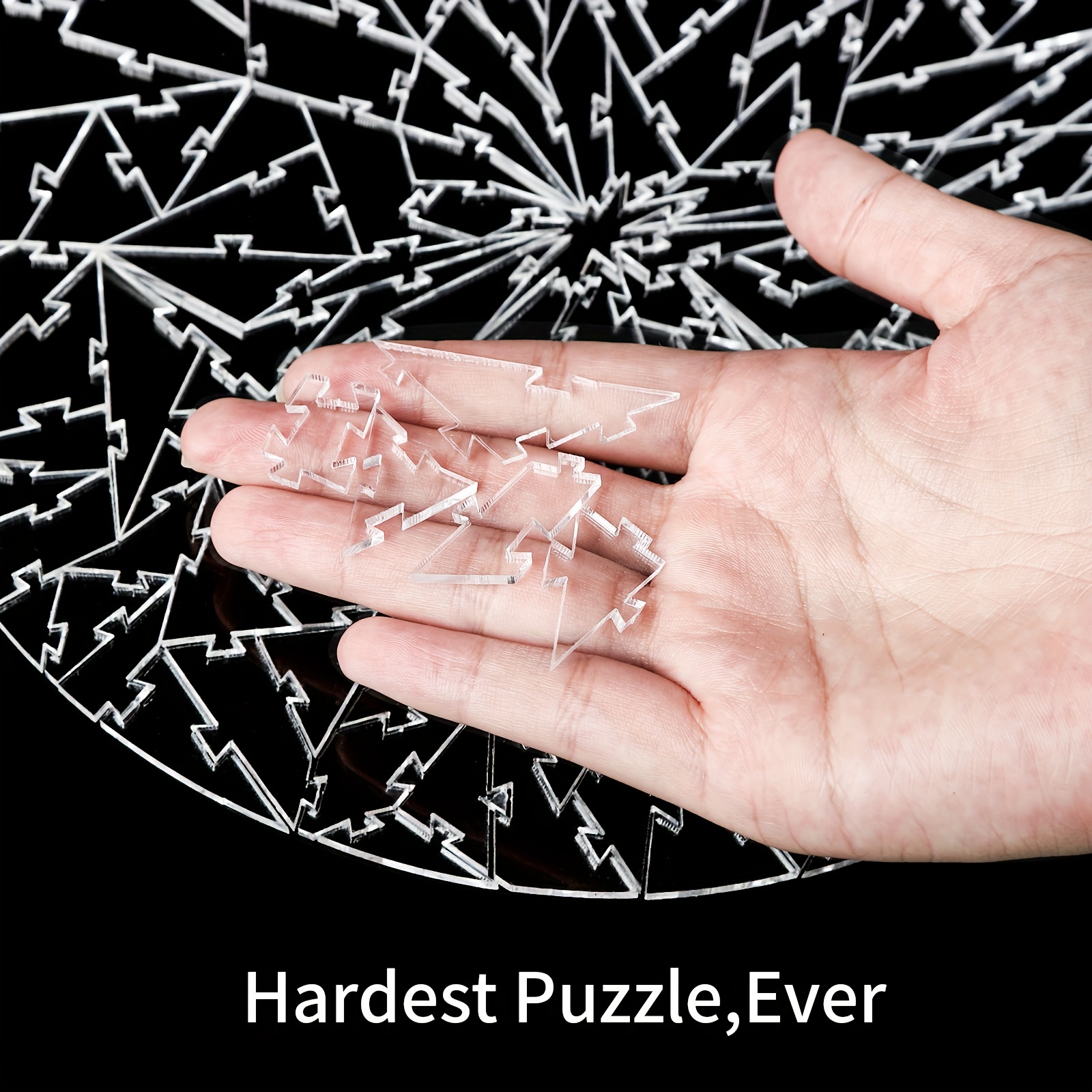 Impossible Puzzle Impossible Acrylic Puzzle for Adults Clear Jigsaw Puzzle  Difficult, Hard & Challenging 