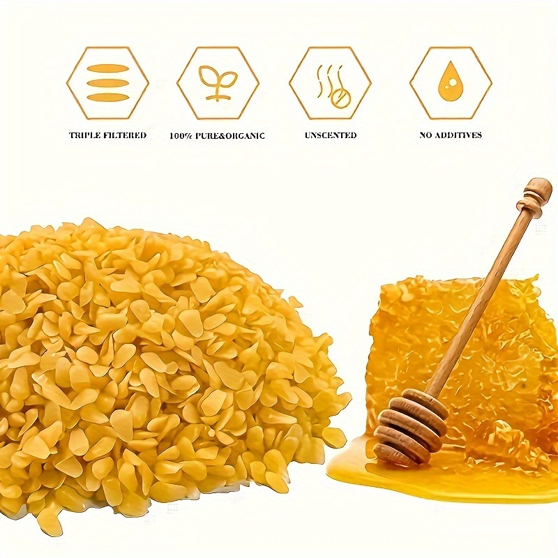 Natural White/yellow Beeswax Pellets High Quality Bee Wax - Temu
