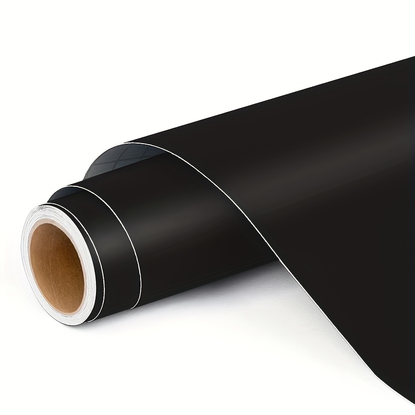 Black Self Adhesive Vinyl Roll For Cricut For Craft Projects - Temu