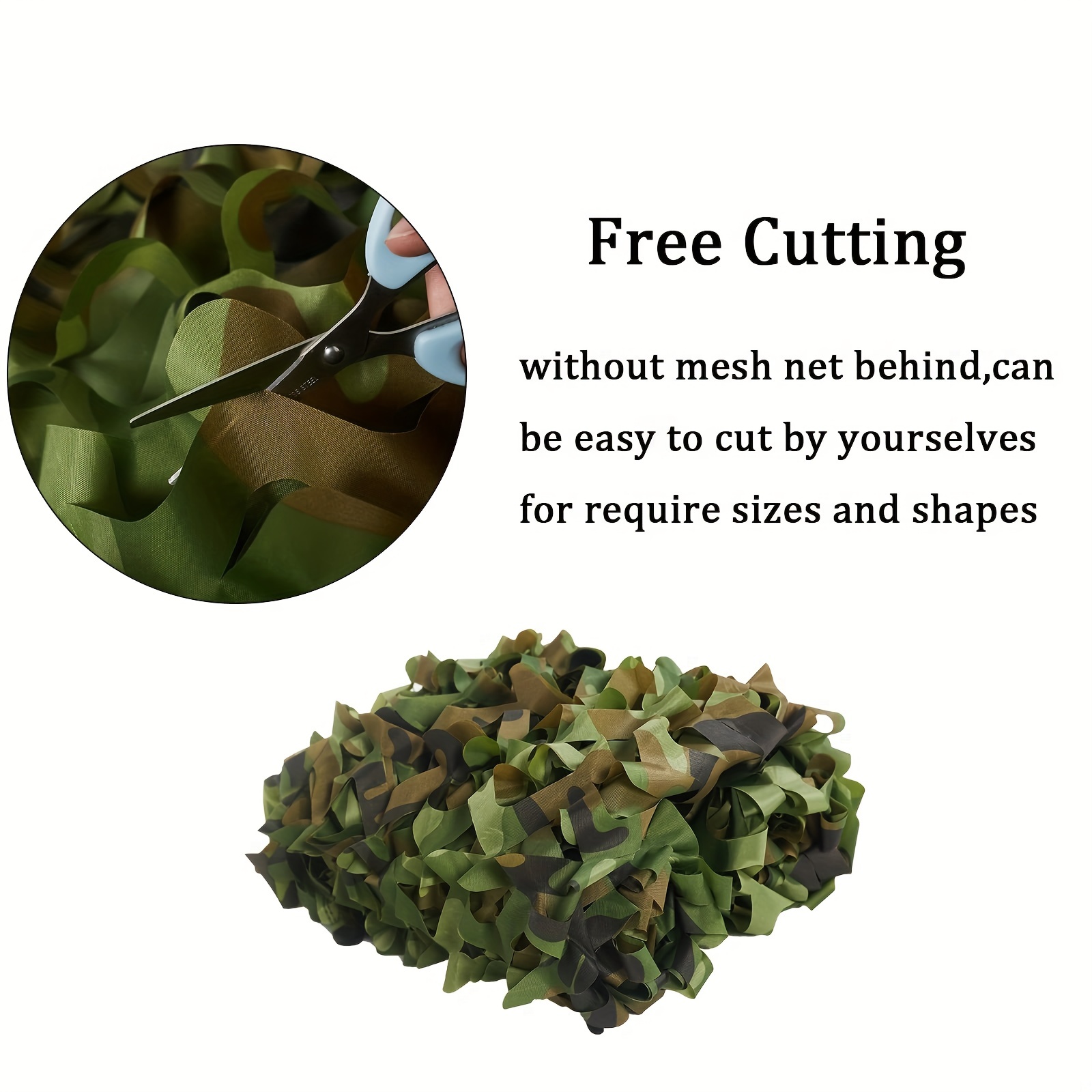 1pc outdoor camo netting camouflage netting durable camouflage shade cover woodland blinds for military sunshade hunting camping shooting party decoration details 3