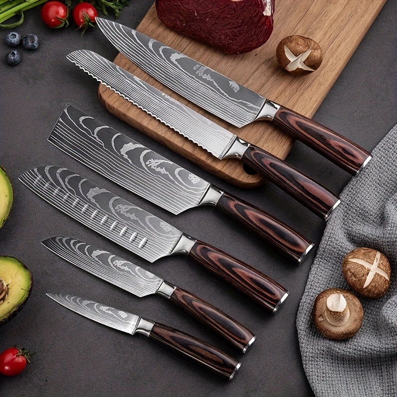 Chef Knives Set Professional 7cr17 Stainless Steel Japanese Style