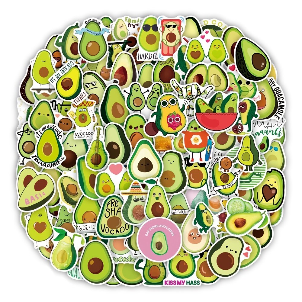 Guacamole the Avocado Cow- Cute Kawaii Vinyl Sticker | Laptop Sticker |  Water bottle Sticker | Waterproof Sticker Decal | Gift