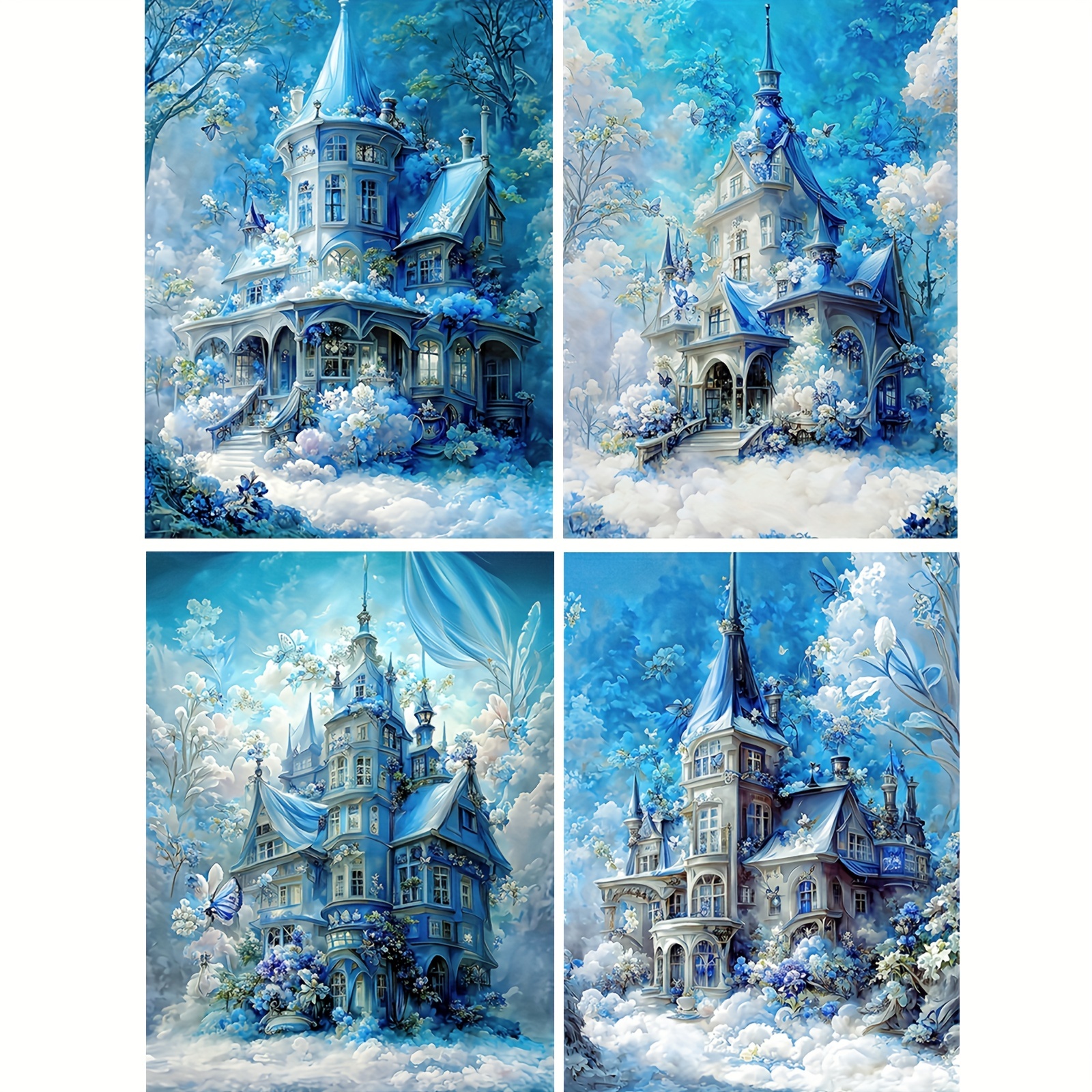 5d Diy Diamond Painting For Adults And Beginners Castle - Temu