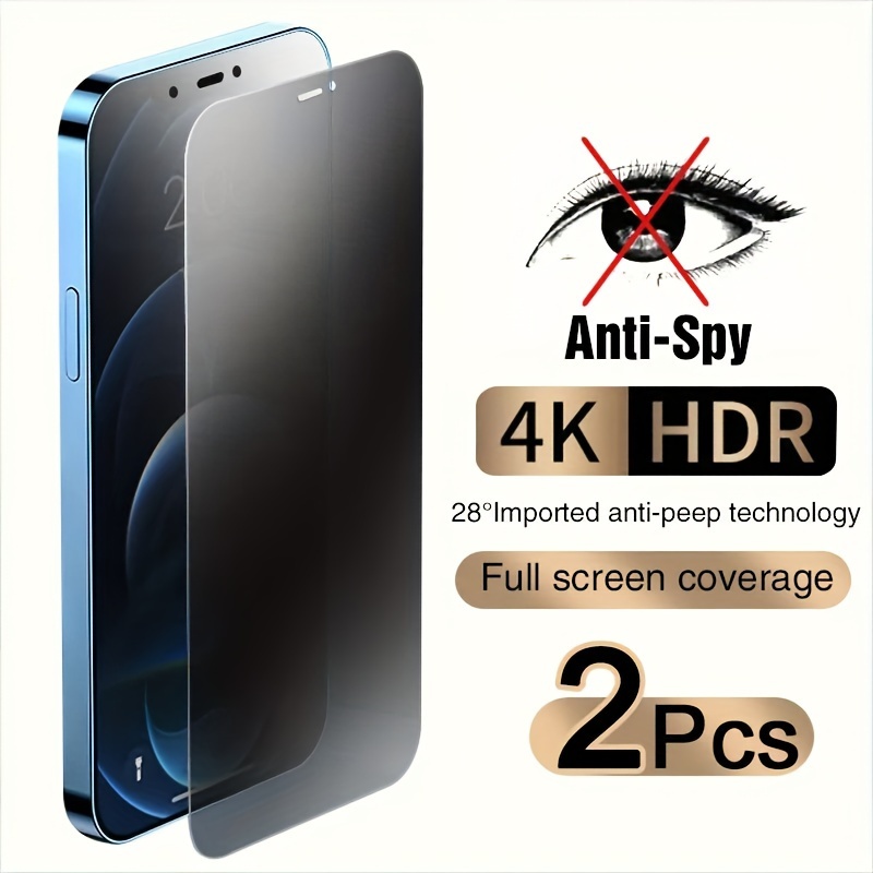 Protector Cristal Privacidad Anti-Espía - iPhone 13 Pro Max 6.7 Negro