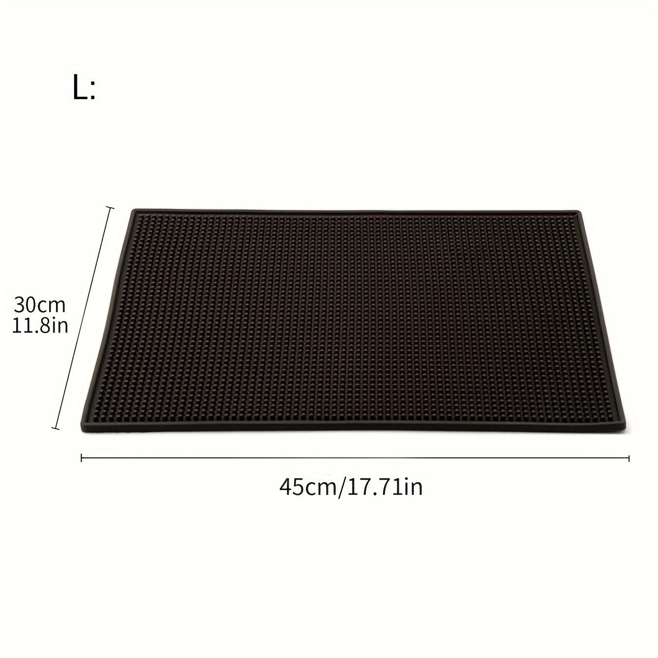 Dish Drying Mat Pvc Coaster Rectangular Thickened Rubber Mat - Temu