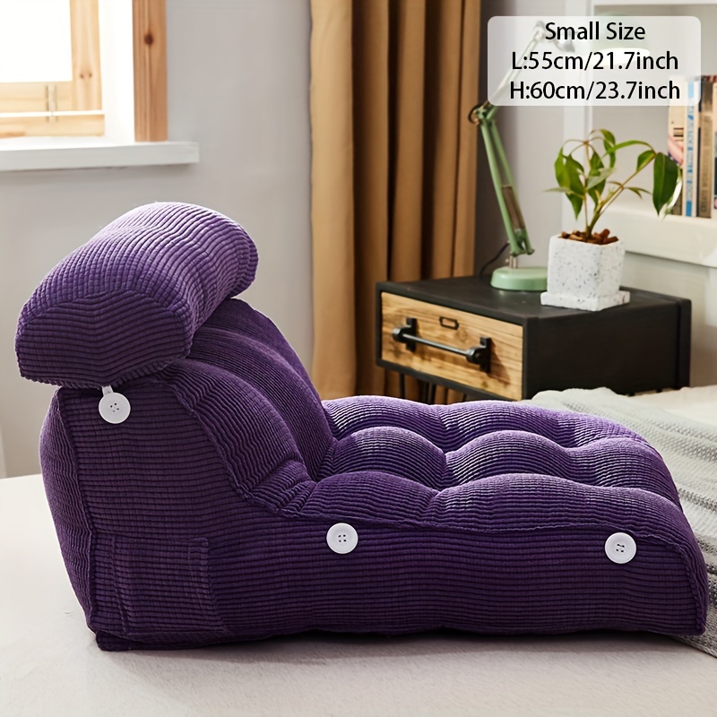 1pc Purple Chair Seat Cushion, Modern Polyester Sofa Seat Cushion For Home