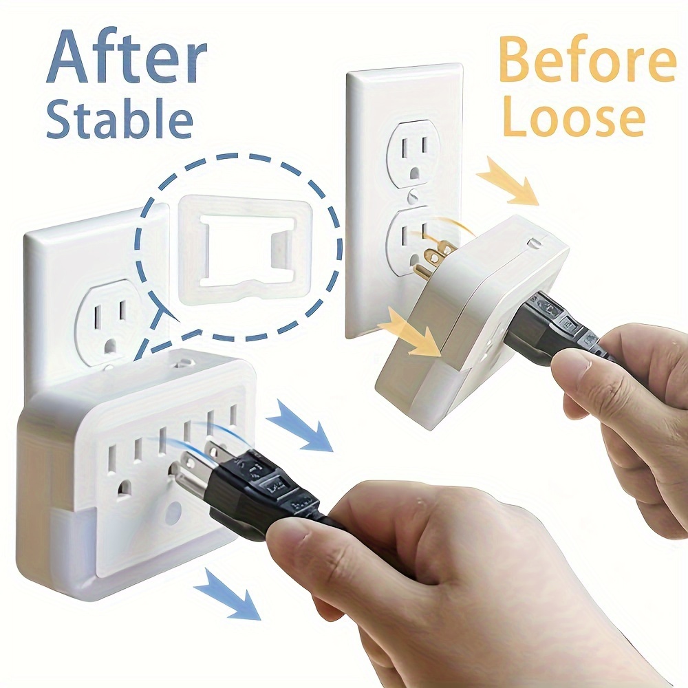 

12-piece Matte White Outlet Fixers | Secure Loose Socket Plugs & Extenders | Wall-mounted, Flame-retardant Pc Material | Prevents Electricity Cutouts & Falls | Easy Install