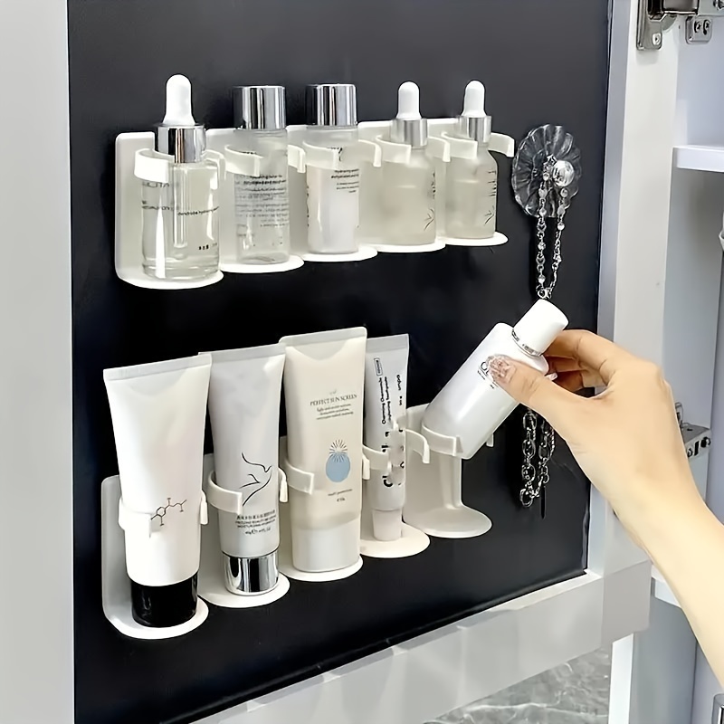 Wall-mounted Storage Tray, Punch-free Comb Storage Rack, Bathroom Toothbrush  Toothpaste Shelf, Makeup Organizer Storage Box, Kitchen Bathroom Bedroom  Accessories - Temu