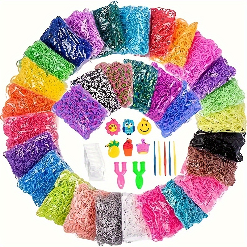 Colorful Rubber Band Set Diy Educational Toys Braided - Temu