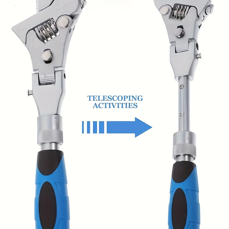 Adjustable Ratcheting Wrench To Crescent Wrenches 180° Folding