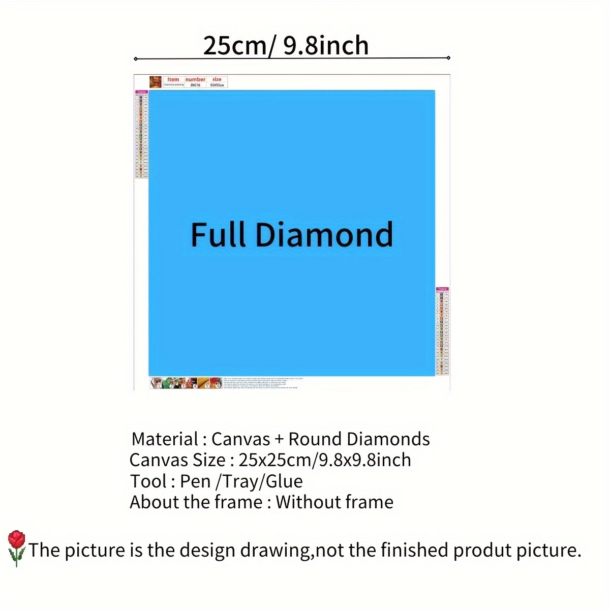 Frameless Diy 5d Artificial Diamond Painting Set Cute - Temu