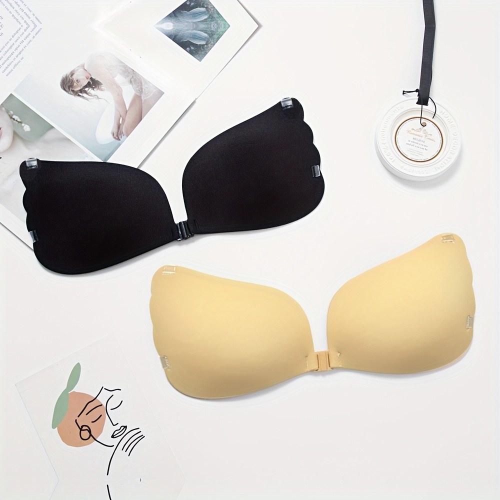 WECHERY Silicone Push Up Invisible Bra Adhesive Nipple Cover Pasties Boob  Lift Fita Adesiva Para Mamas Teton Biquíni Levantador Instantâneo De Busto