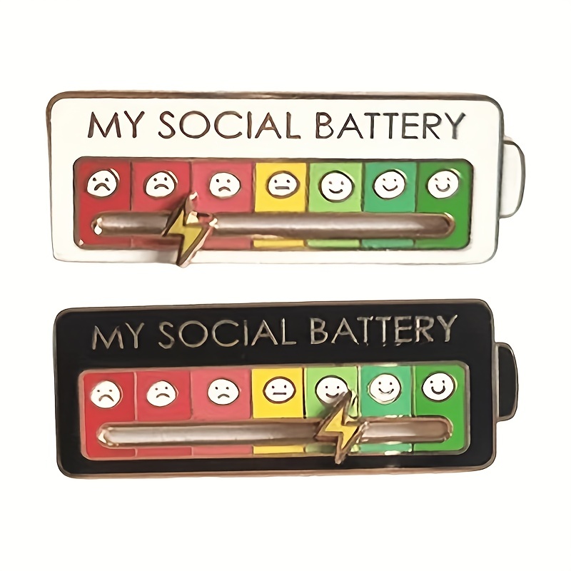 Social Creative Fun Enamel Pin, Unique Design