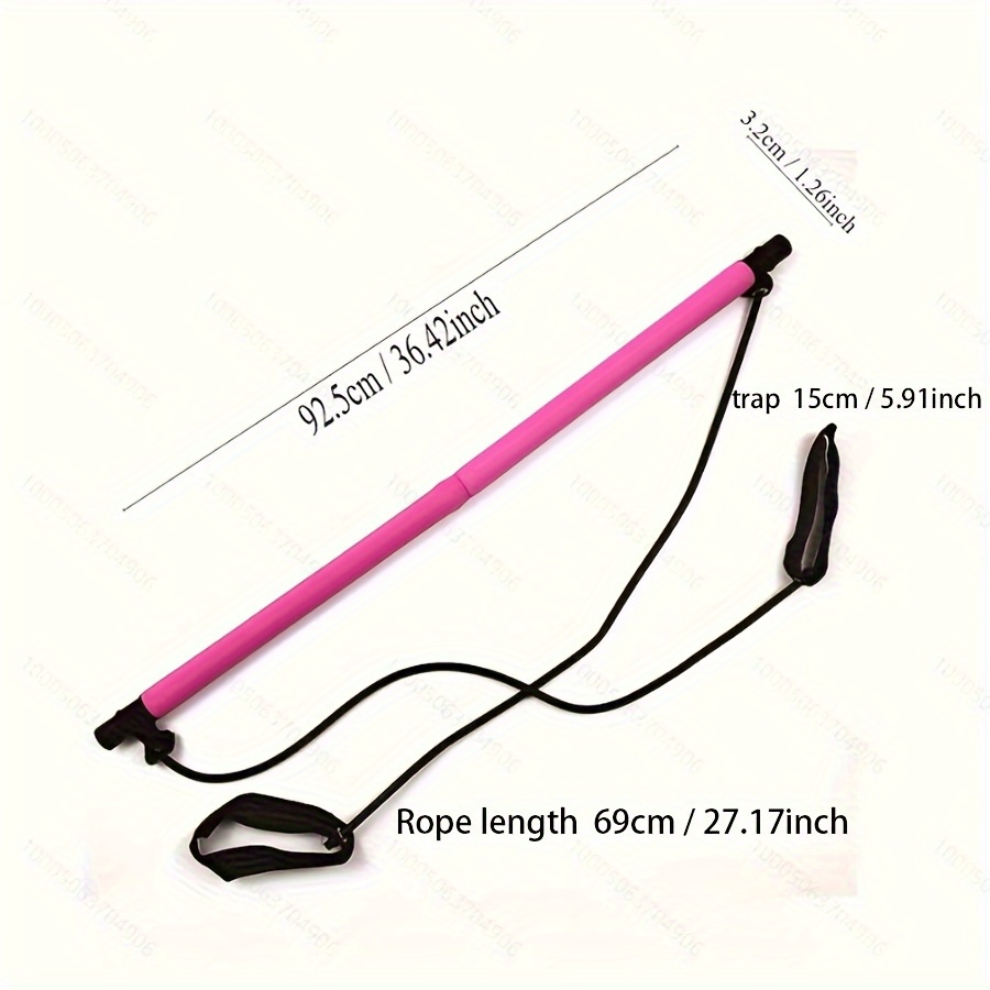 Pilates Stick for Body Stretching with Tension Rope
