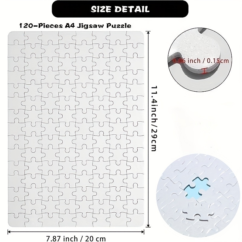 Sublimation Blank Puzzles Pearlescent White Puzzles Diy - Temu