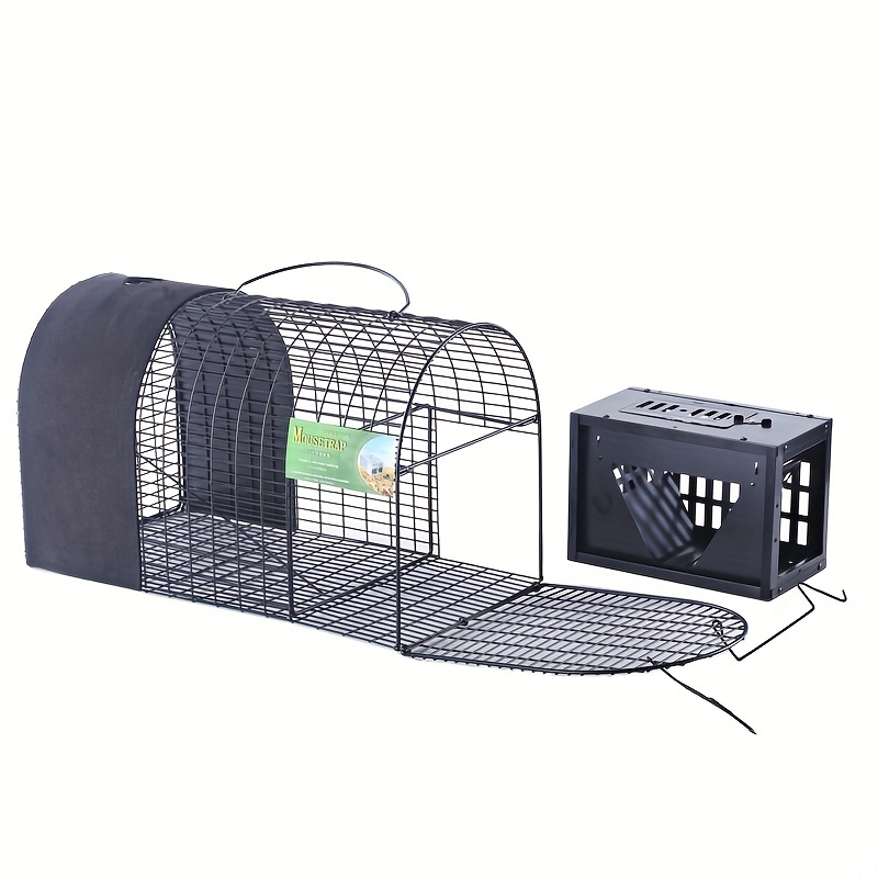 Black Double-door Large Mouse Cage Mousetrap Continuously Catches