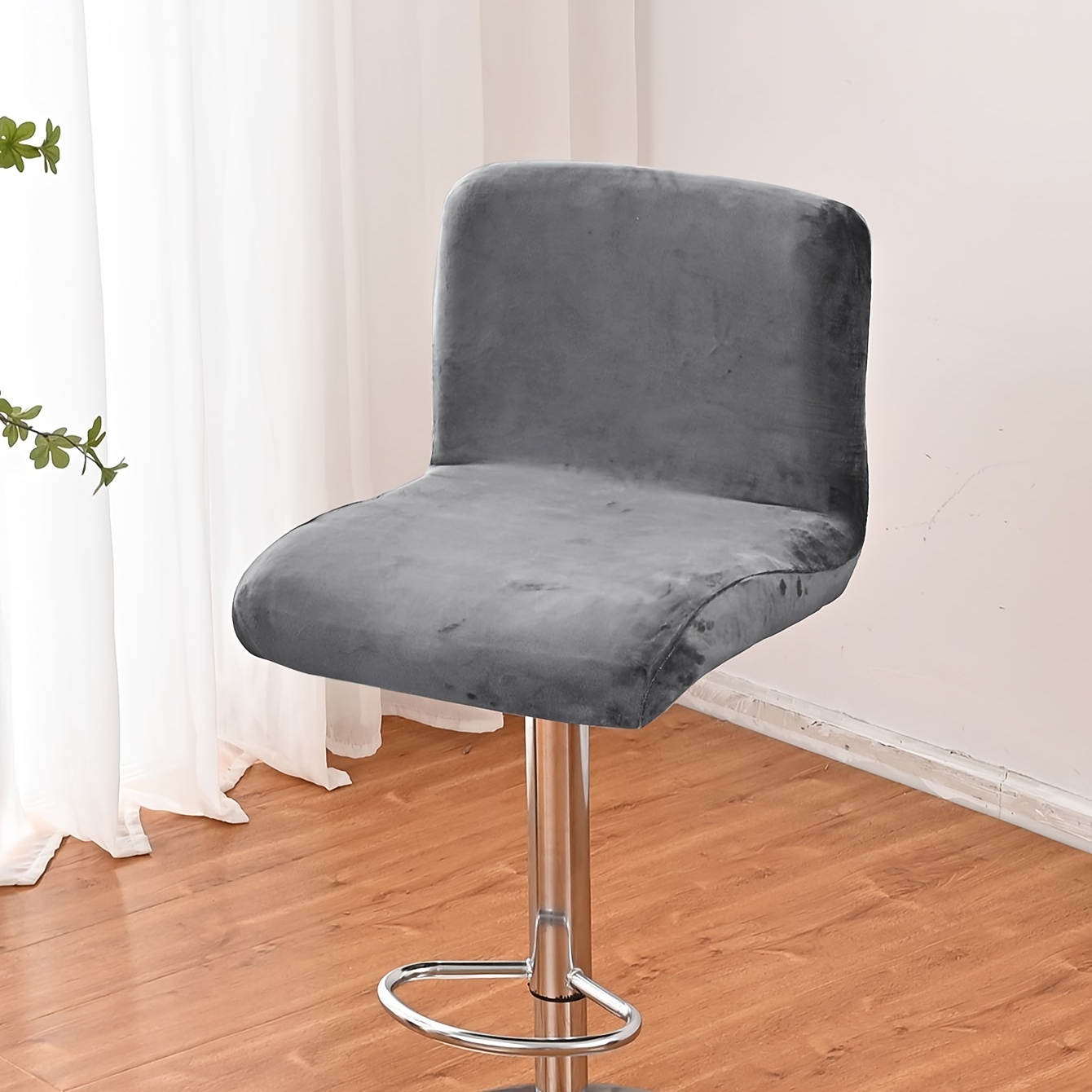 A Fleece Thickened Elastic Low Stool Cover