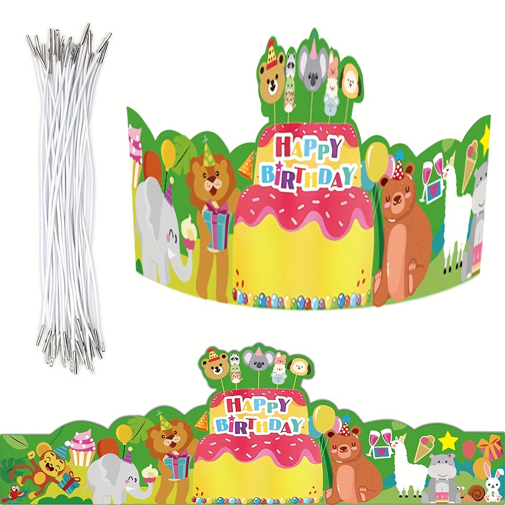 1pc, Corona De Rey De Tela, Decoración De Pastel De Cumpleaños Feliz, Tiara  De Príncipe Dorado Corona De Sombrero De Cumpleaños Infantil, Suministros  De Fiesta De Cumpleaños Infantil - Temu Spain