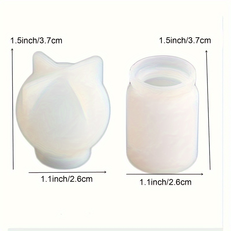 A Set Of 2 Small Bottle Resin Molds For Drift Bottle Micro Landscape Diy Dried Flower Pendant Three-dimensional Bottle Molds