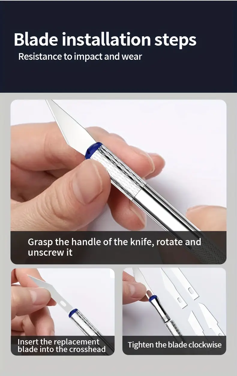 13 carving knife pen art seal cutting manual combination paper non slip gadget diy precision repair tool details 8