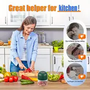 1pc rechargeable food processor electric mini garlic chopper portable food processor vegetable chopper onion mincer cordless meat grinder with usb charging for vegetable pepper onion baby food seasoning nuts 250ml details 8