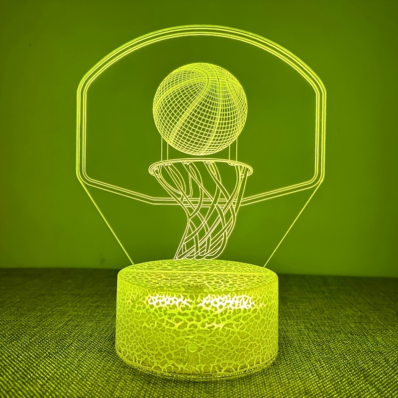 Lámpara 3D con forma de balón de baloncesto