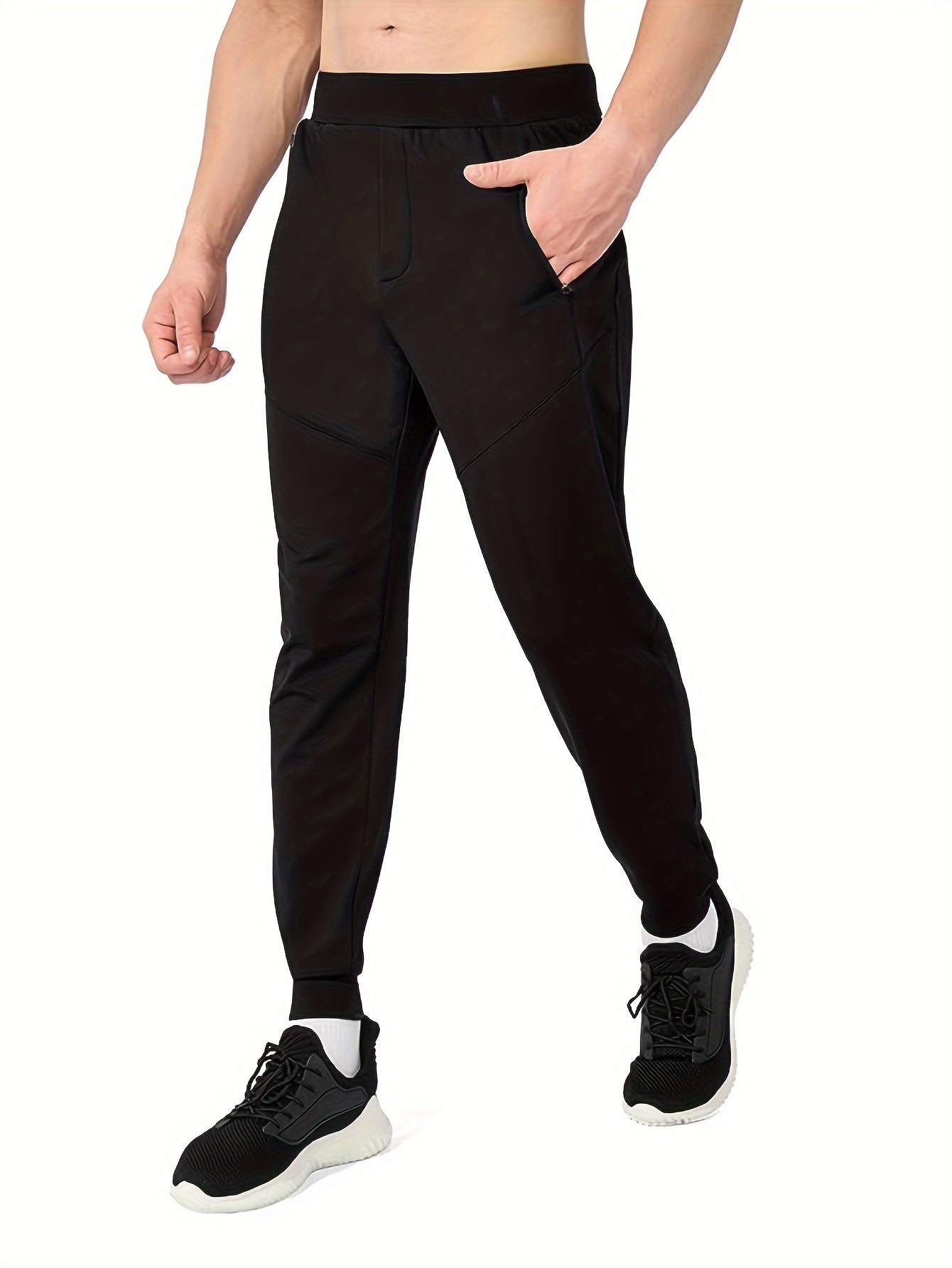 Men's Activewear Sports Pants Quick Dry Athletic Trousers - Temu Canada
