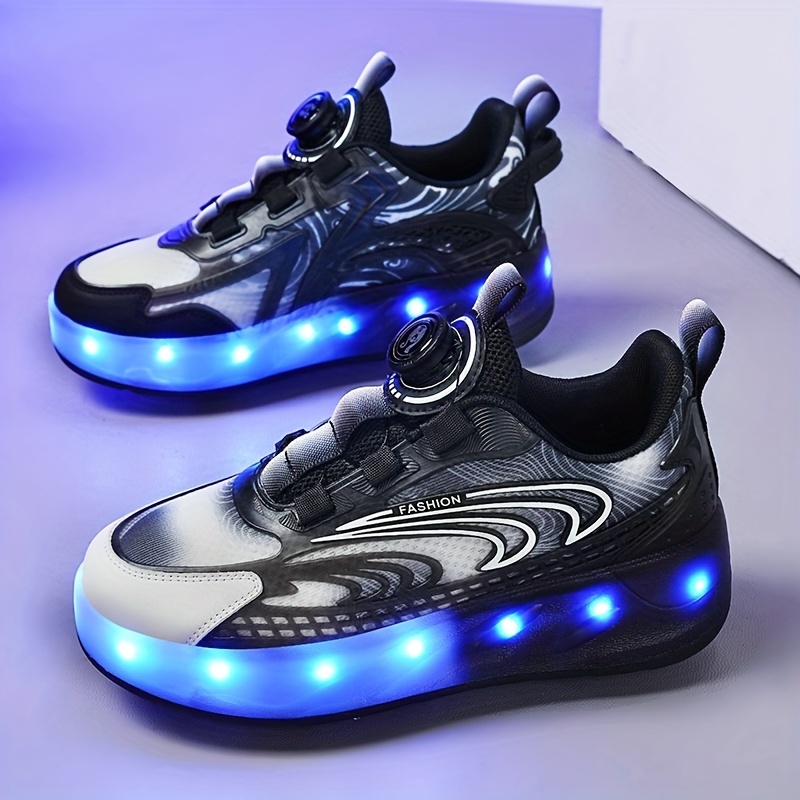  Ylllu Zapatos de patinaje LED para niños con una sola rueda  iluminada, regalo para niñas y niños, 888-Rosa : Ropa, Zapatos y Joyería