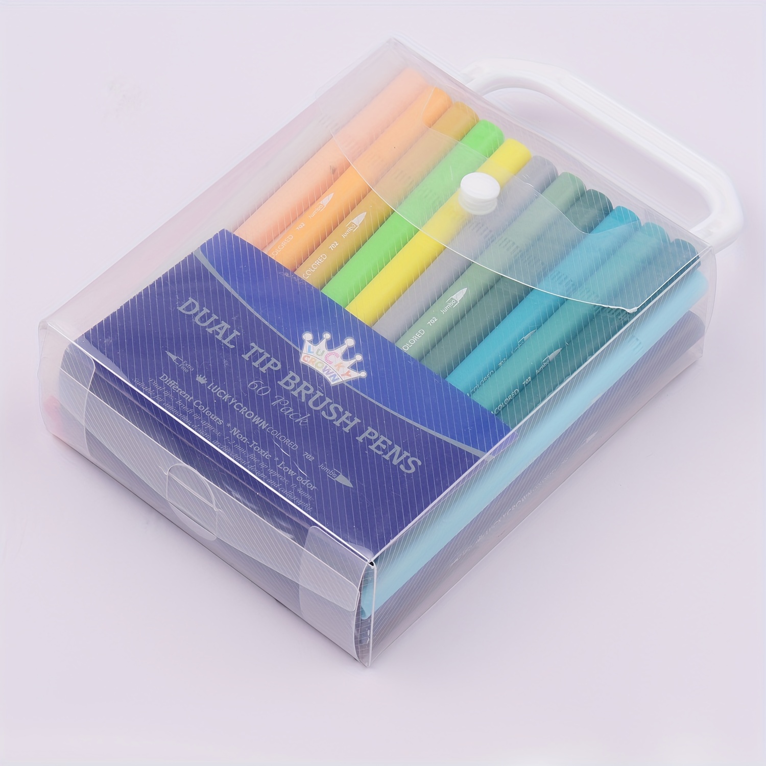 ALI'S ART MARKERS, Alcohol Markers, Dual Tip Double Ended Marker, 60  Colours, Clear Plastic Storage Case, Drawing, Sketching: Markers