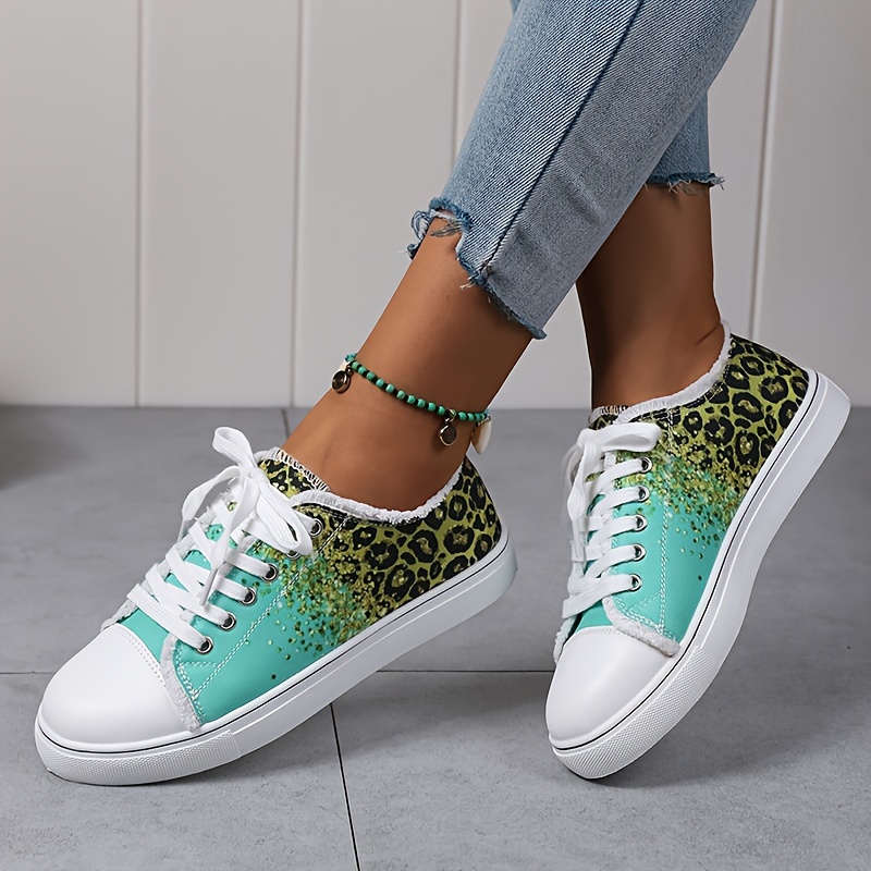 Leopard on sale trim trainers