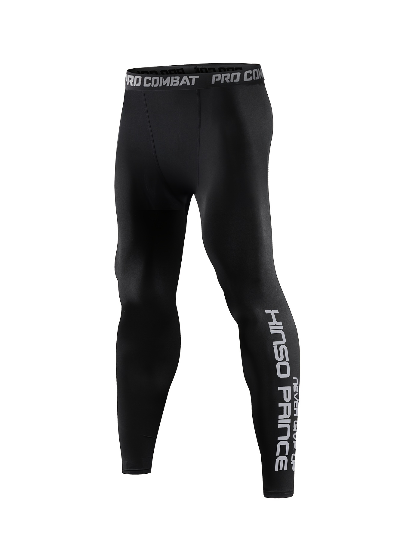 Men's High Stretch Compression Pants Quick Dry Sports Tights - Temu Canada