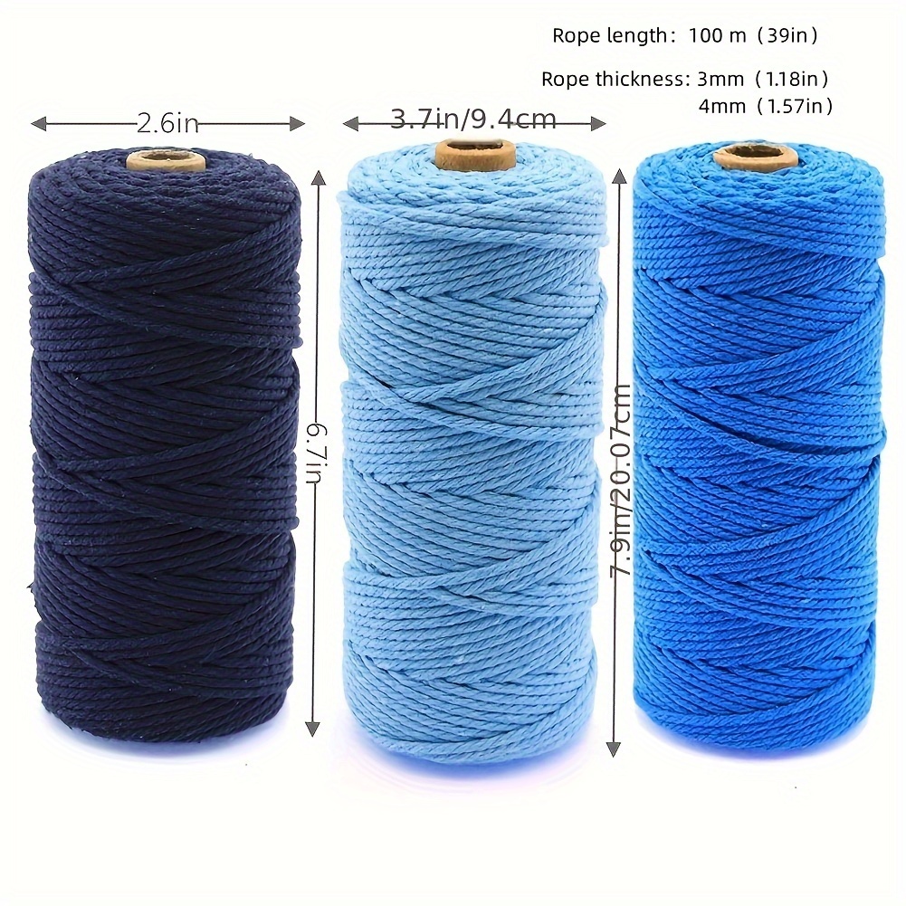3mm Cotton Rope - Multiple Lengths