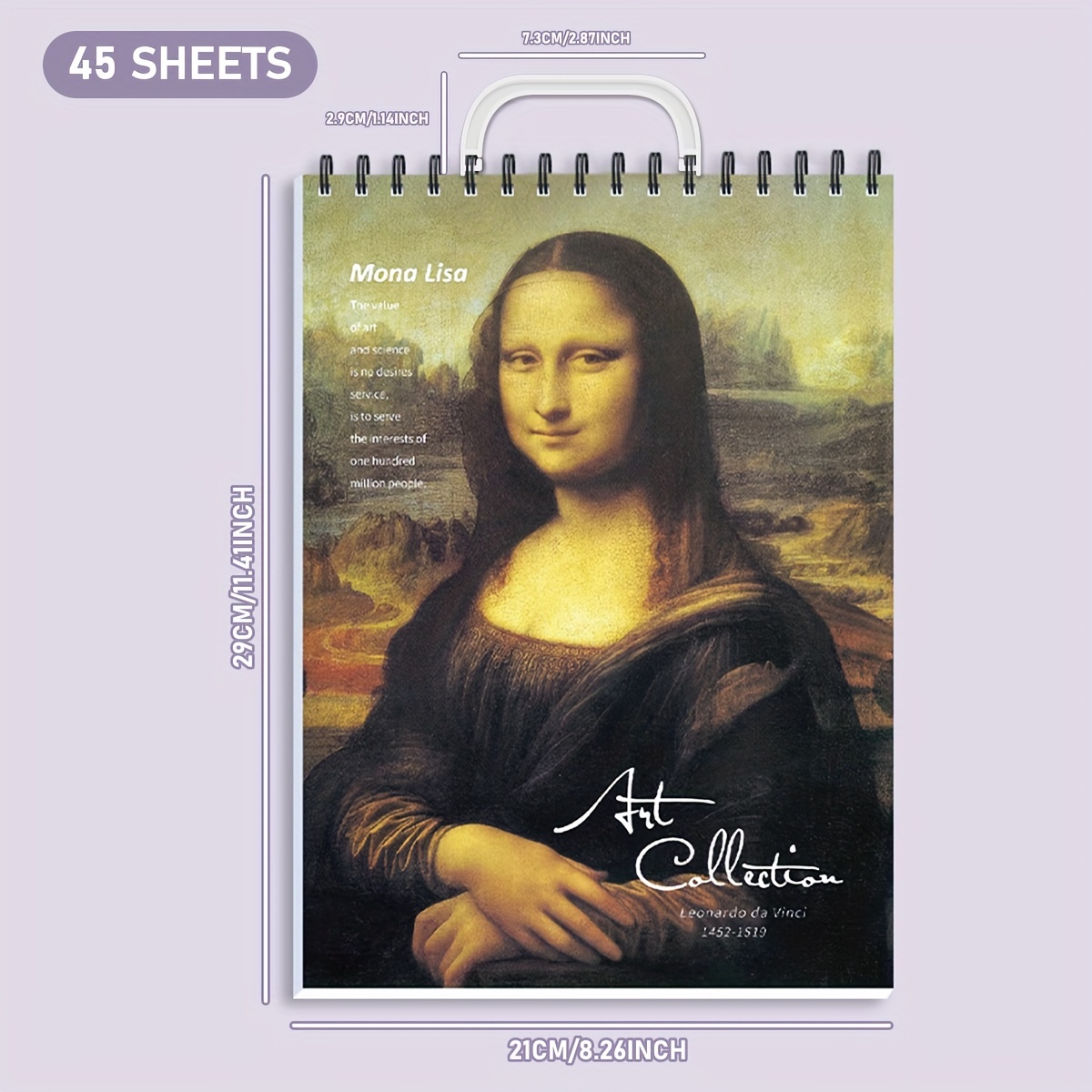 Quaderno schizzi - sketchbook da disegno 14x21,6 cm - 80f.