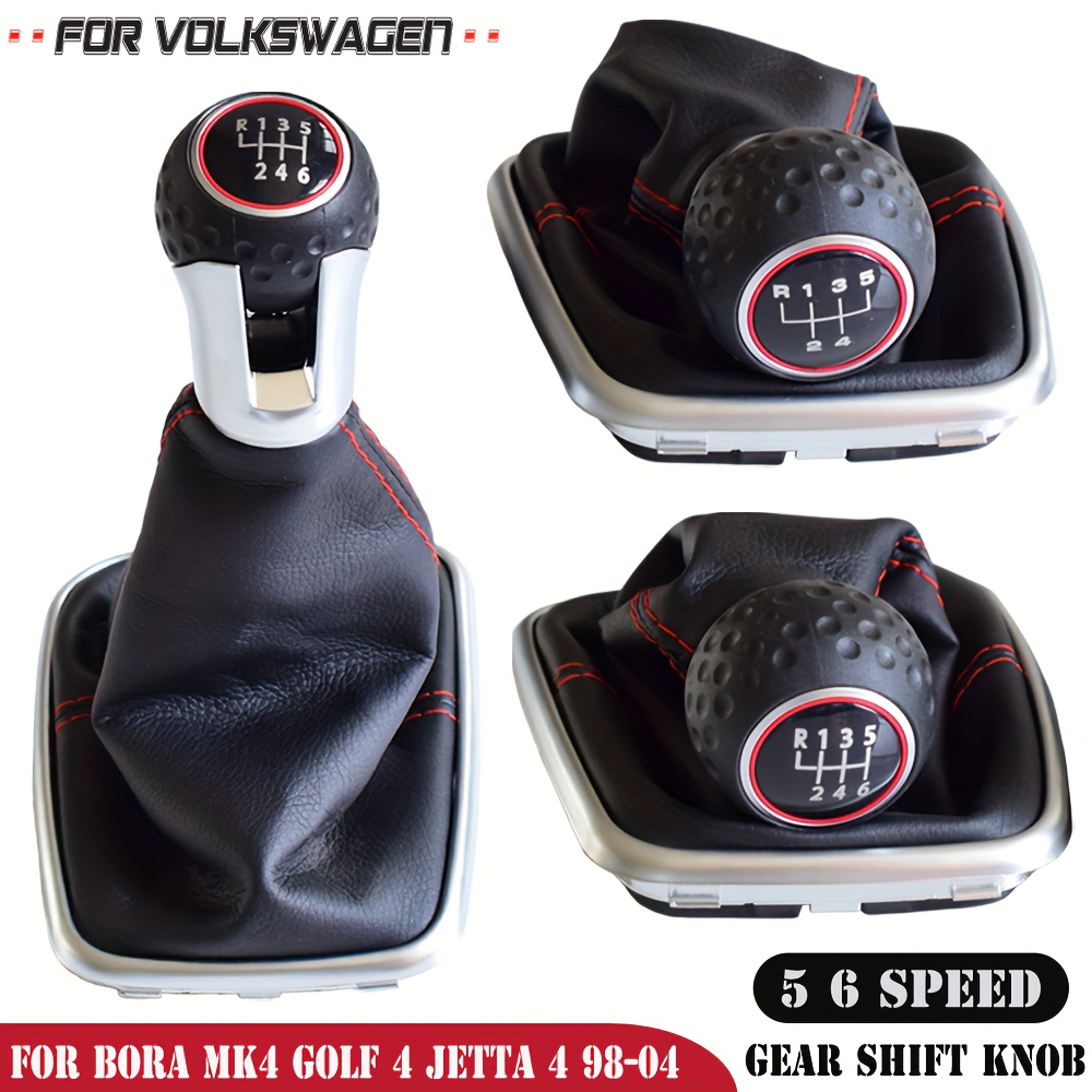 Pour Volkswagen 5 vitesses + R voiture Silicone anti-poussière pommeau de  levier de vitesse couvercle de protection (noir)