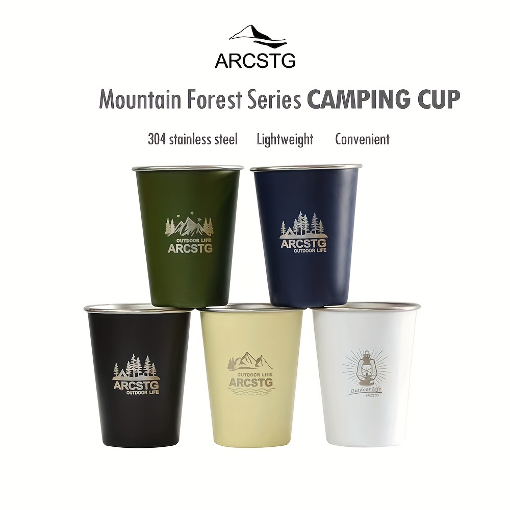 Taza de Camping de acero inoxidable de 7 piezas juego de - Temu