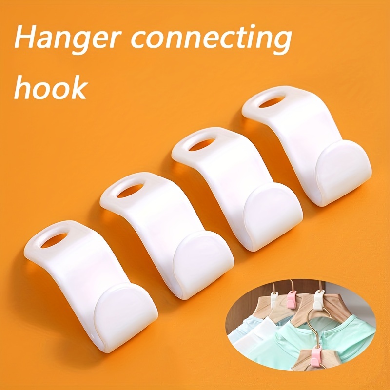 10/20pcs Clothes Hanger Connector Hooks, Adhesive Hooks, Heavy