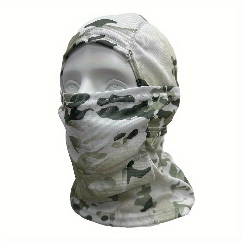 Camouflage Balaclava For Outdoor Fishing And Hunting Hooded Face Mask Cover  In Khaki Black And Cp Colors, Free Shipping On Items Shipped From Temu