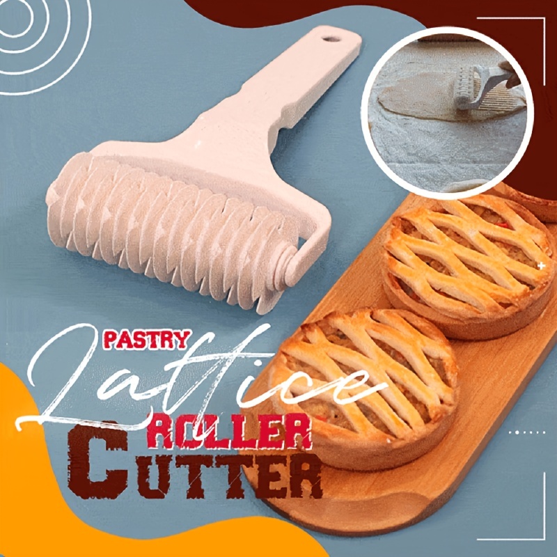 Pastry Roller Cutter, Pizza Cutter, Diy Pastry Pie Crust Lattice Cutter,,  Kitchen Supplies - Temu