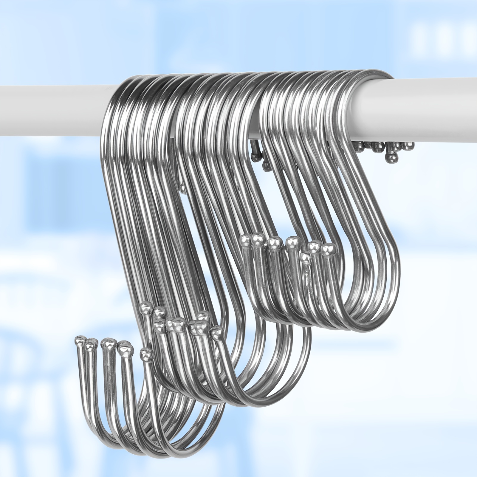 Stainless Steel S shaped S hook S hook Bend Hook Curtain - Temu