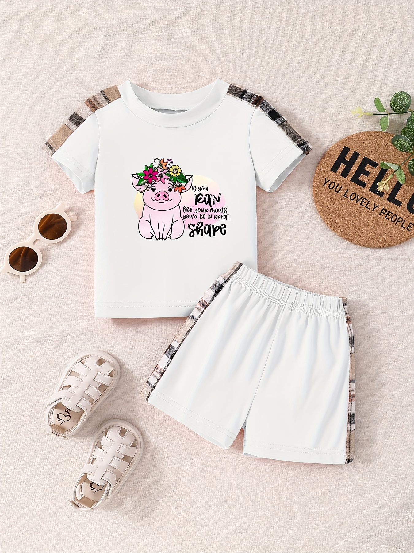 Cute Pig Graphic Print Boys Casual Short Sleeve T Shirt - Temu Ireland